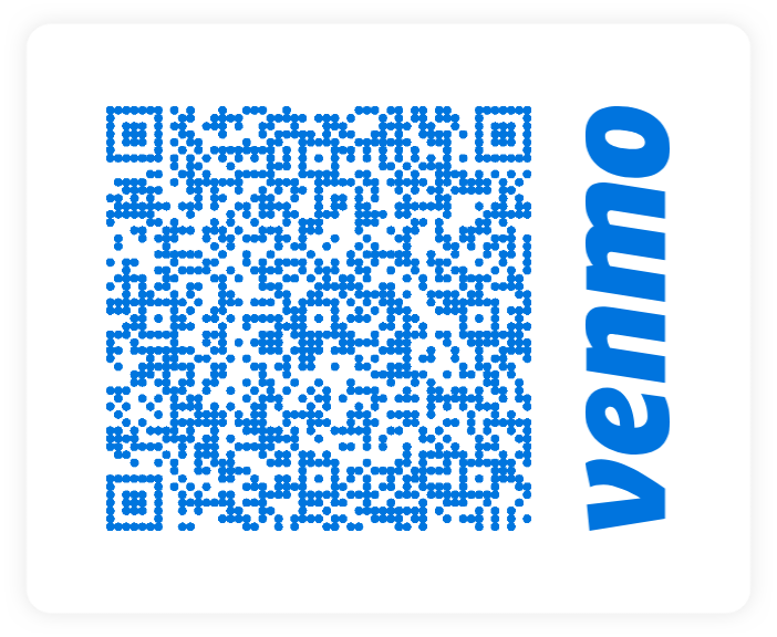 Venmo QR code for Gigi's Aquatics